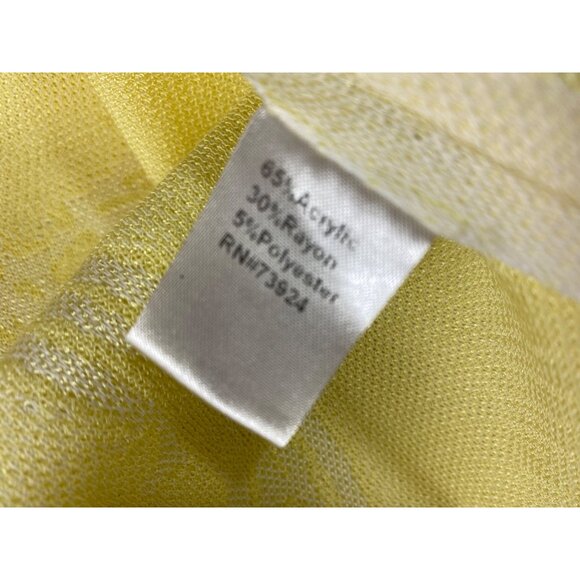 Misook 1X Yellow Black Open Front Jacket Set Sleeveless Tank Set Classic Luxury - Picture 10 of 12